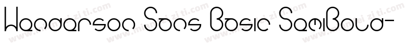 Henderson Sans Basic SemiBold字体转换